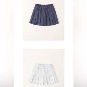 COPY - Set of two Abercrombie Kids pleated mini skort skirt. Size 9/10